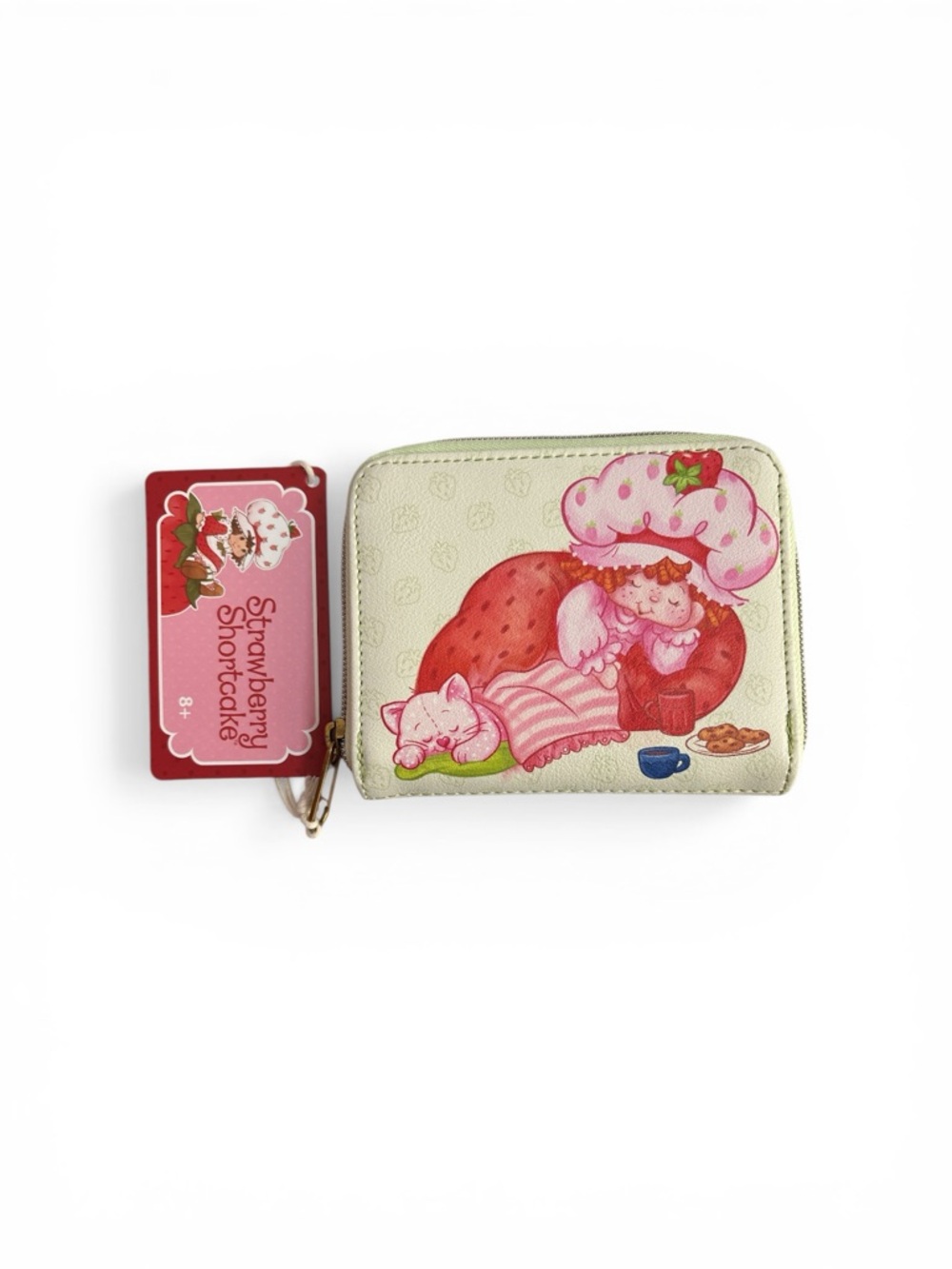 Strawberry Shortcake Lime Green Zip Wallet